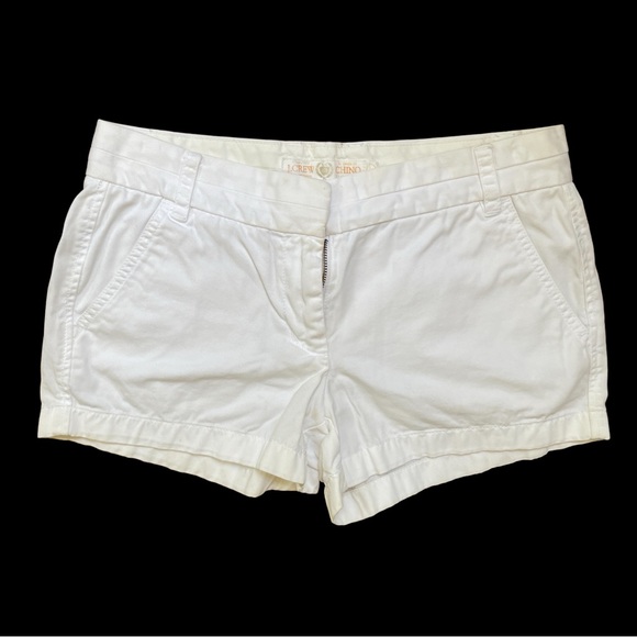J. Crew Pants - Vintage J Crew twill white chino shorts sz 4